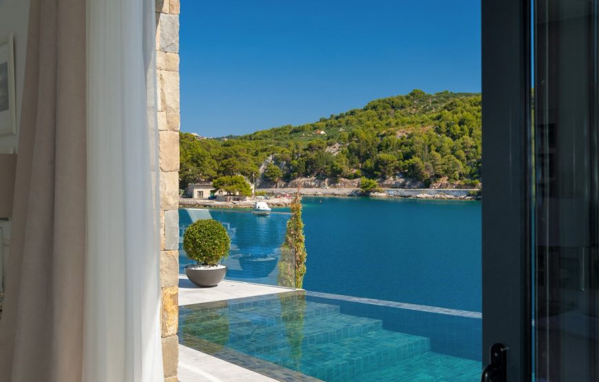 Хорватия Брач роскошная каменная вилла в аренду