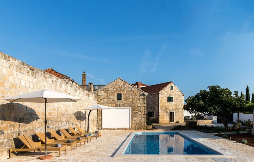 Croatia Cavtat Cilipi stone villa for rent