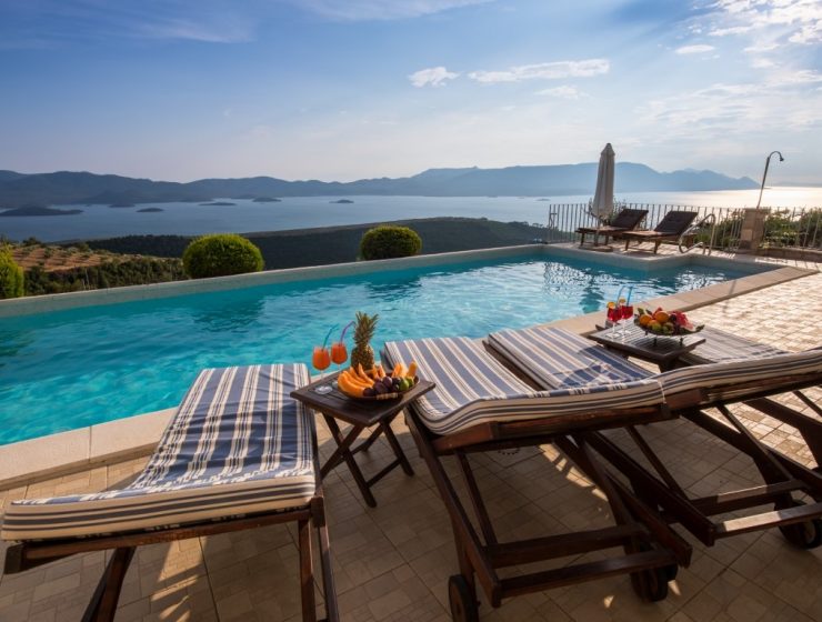 Croatia Dubrovnik area Sea view stone villa for rent