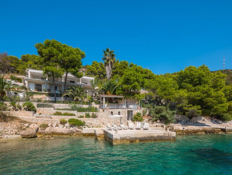 Croatia Hvar island Seafront luxury villa for rent