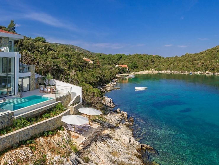 Croatia Korcula island luxury seafront villa for rent