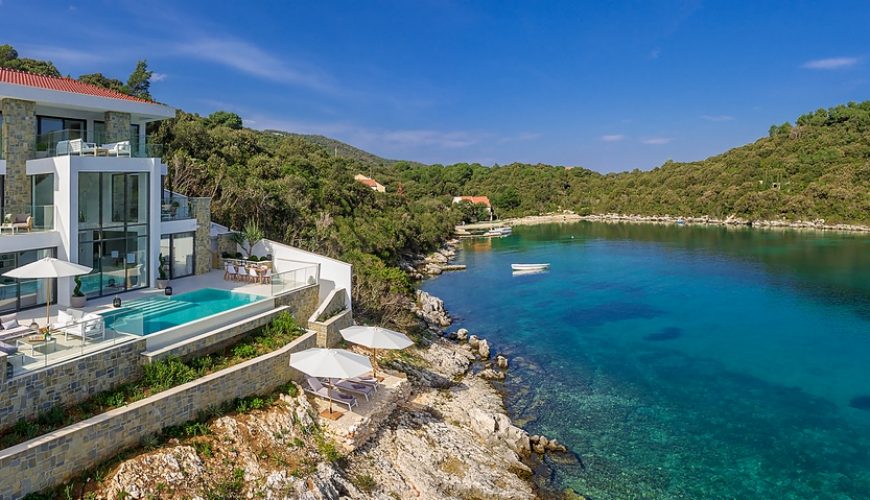 Хорватия остров Корчула роскошная вилла на берегу моря в аренду
