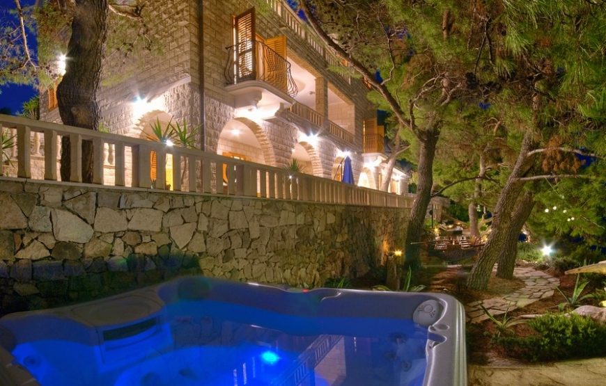 Croatia Brac Island Waterfront Stone villa for rent