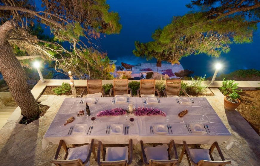 Croatia Brac Island Waterfront Stone villa for rent
