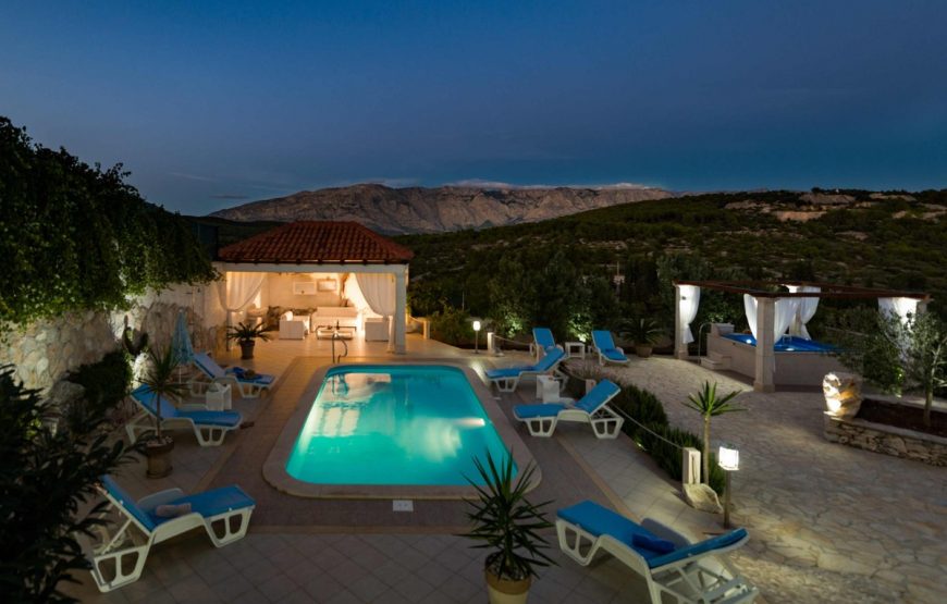 Croatia Brac island Sea view stone villa for rent