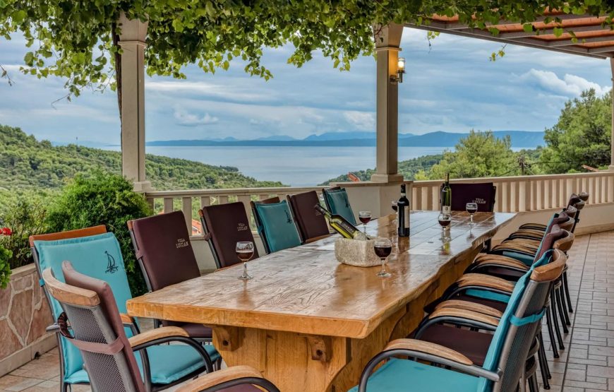 Croatia Brac island Sea view stone villa for rent