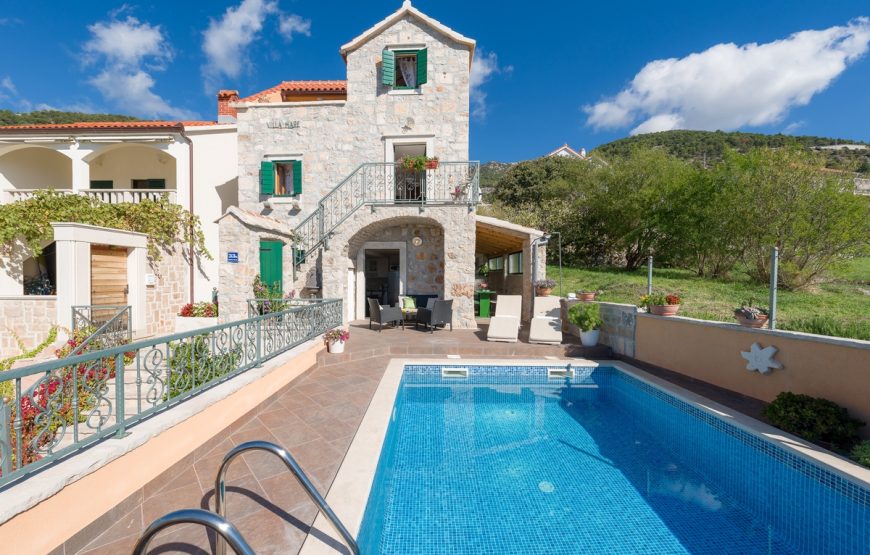 Croatia Brac island Stone villa with pool for rent