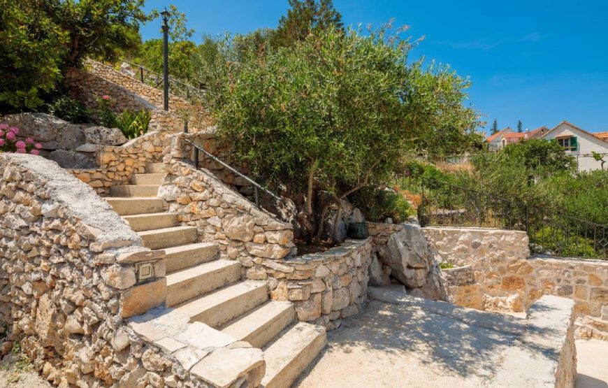 Croatia Brac Island stone villa for rent
