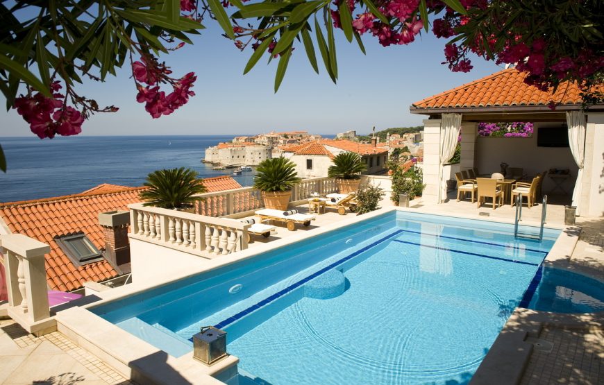 Croatia Dubrovnik sea view stone villa rent