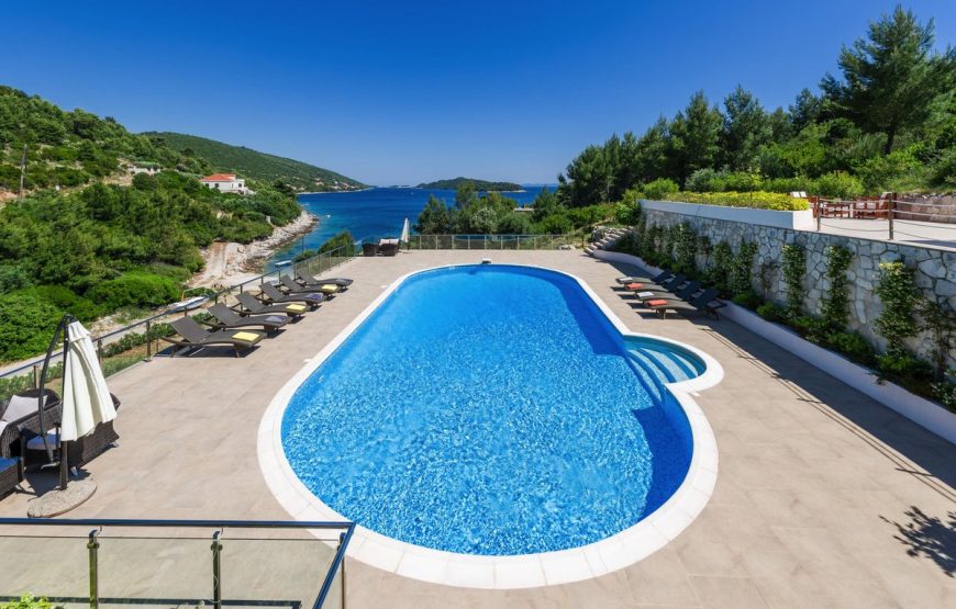 Croatia Island Korcula Beachfront luxury villa for rent