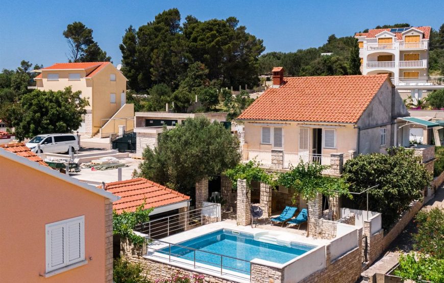 Croatia Korcula Island sea view villa with pool