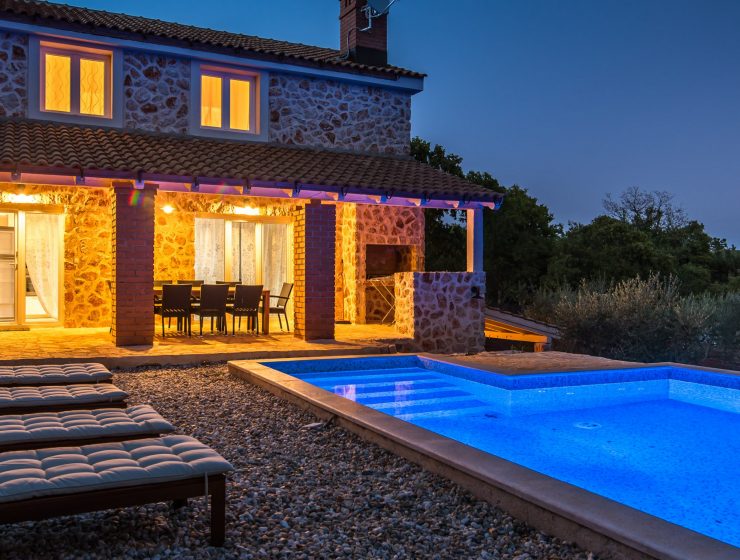 Croatia Krk island Stone villa with pool rent