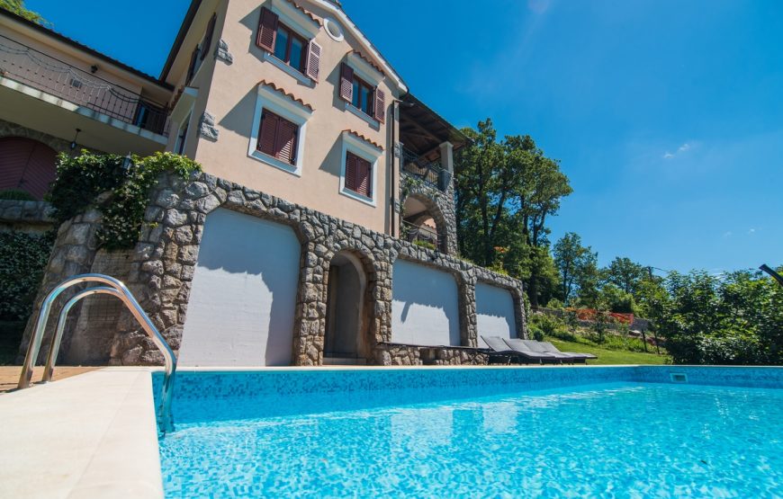 Croatia Opatija Sea view stone villa for rent
