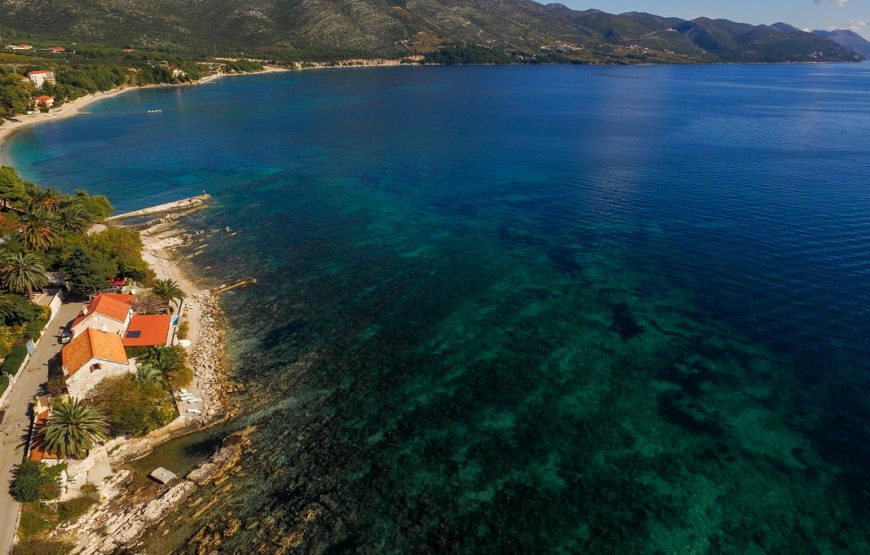 Croatia Peljesac peninsula Beachfront villa with pool
