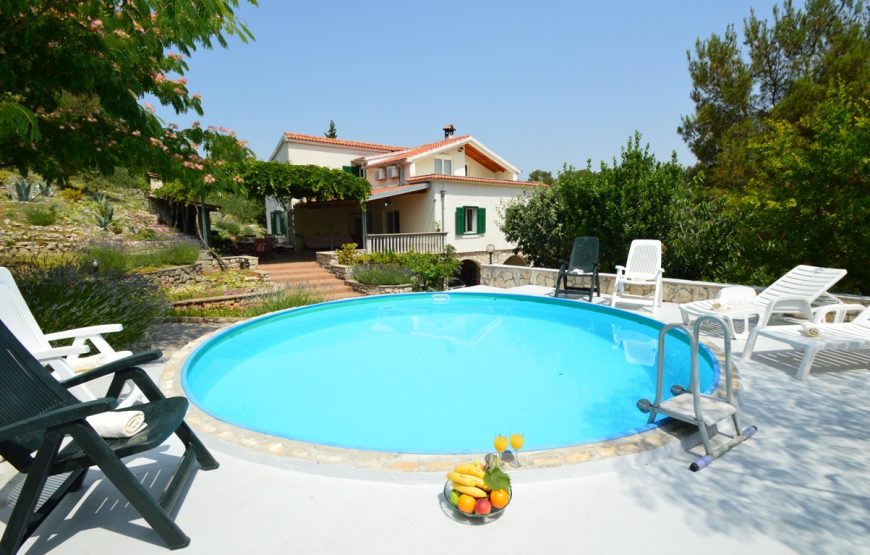 Croatia Sibenik Zaton holiday house with pool for rent