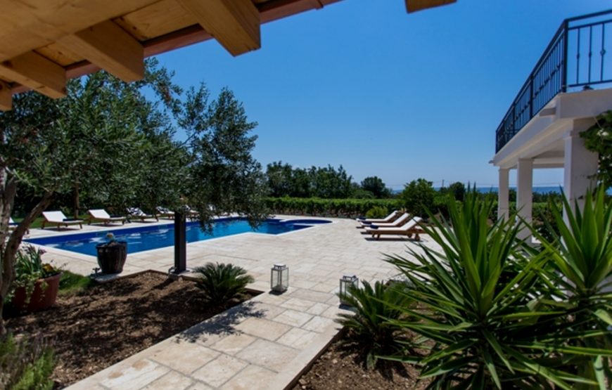 Croatia Trogir Kastela Stone sea view villa rent
