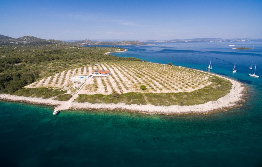 Croatia Zadar Zizanj island Waterfront villa with pool