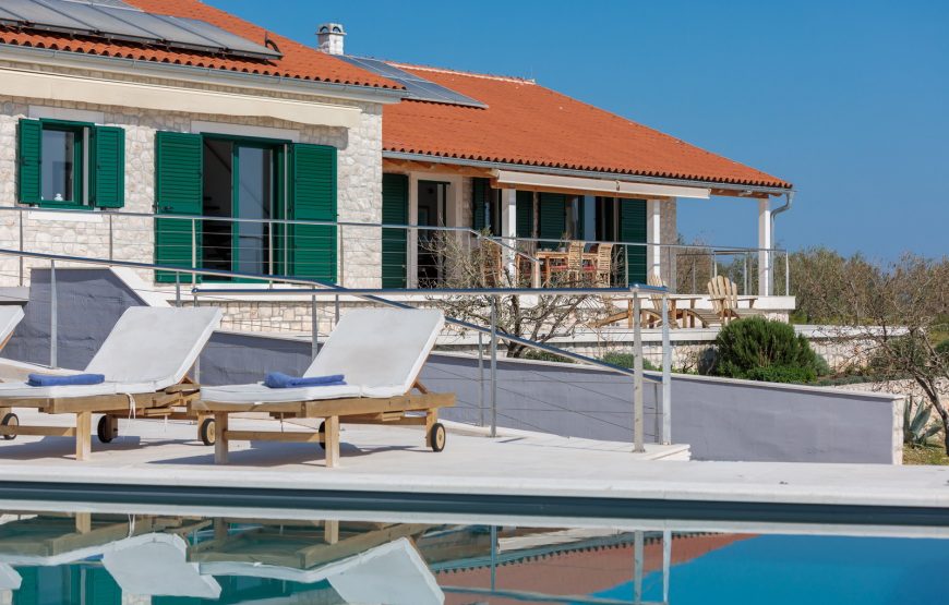Croatia Zadar Zizanj island Waterfront villa with pool