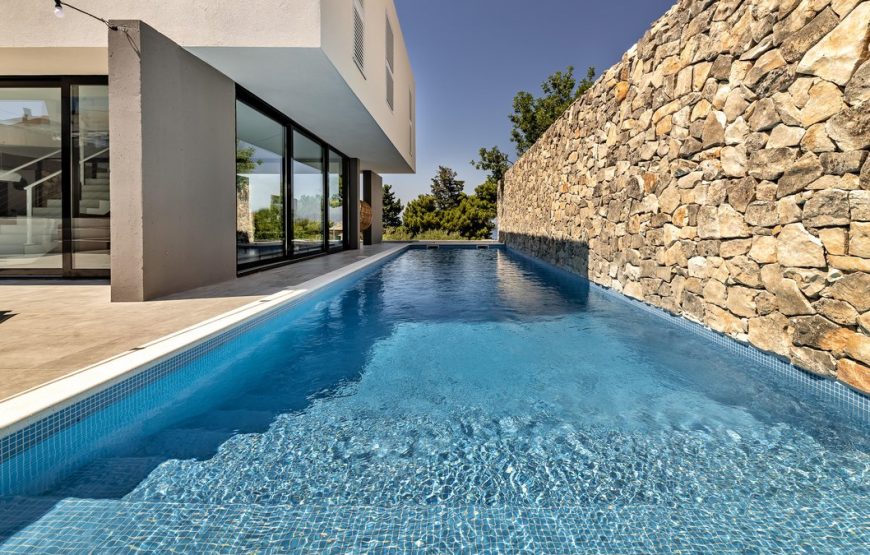 Croatia island Brac Sutivan Modern villa with pool
