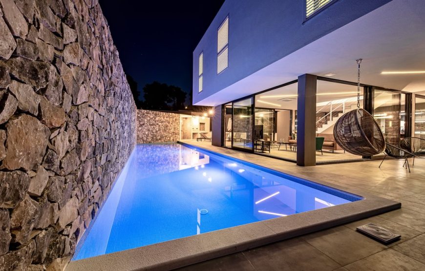 Croatia island Brac Sutivan Modern villa with pool