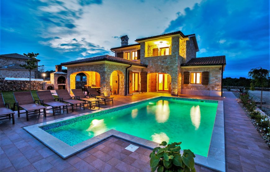 Croatia island Krk Stone villa with pool
