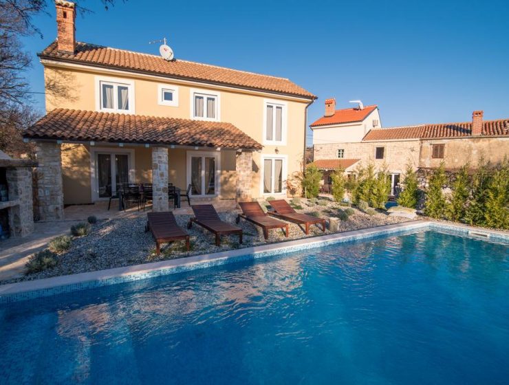 Croatia island Krk villa with pool for rent