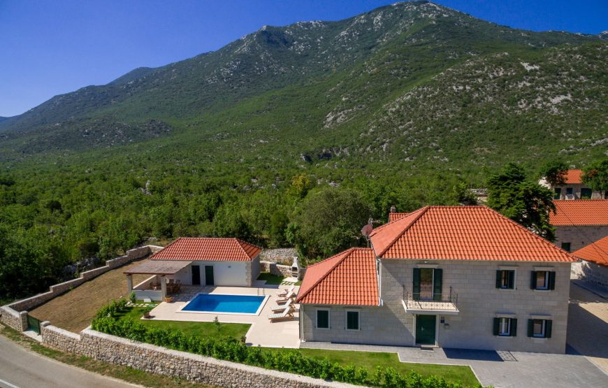 Croatia Makarska area Stone villa in the mountain