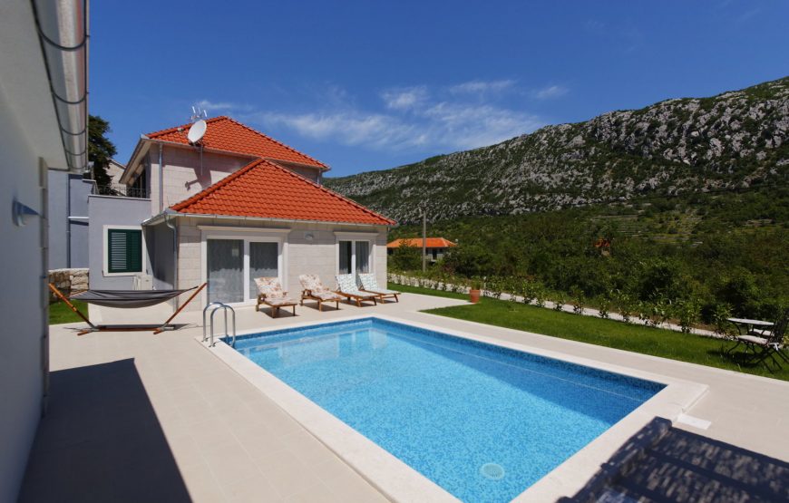 Croatia Makarska area Stone villa in the mountain