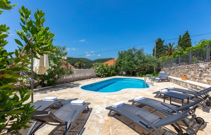 Croatia island Brac Sumartin Stone Villa with pool for rent