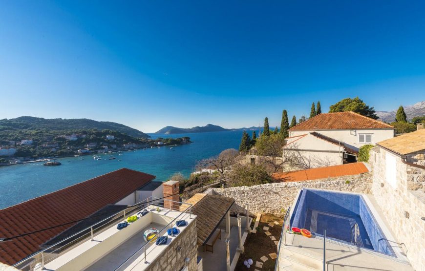 Croatia Dubrovnik area island Kolocep sea view villa rent