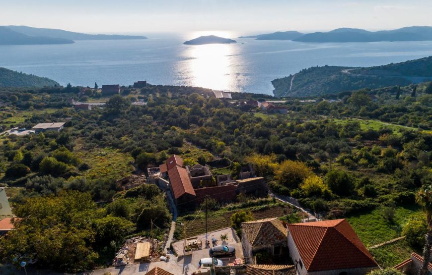 Croatia Sea view Stone Villa near Dubrovnik for rent