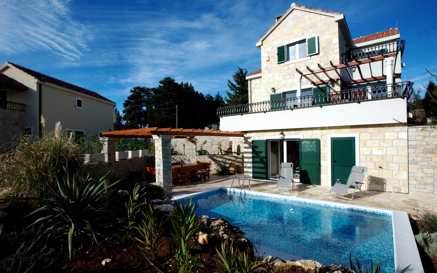 Croatia island Brac Praznica Stone villa with pool rent Croatian Villas Rent Luxury Croatia