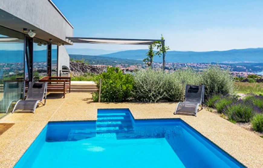 Croatia island Krk Modern villa with pool rent