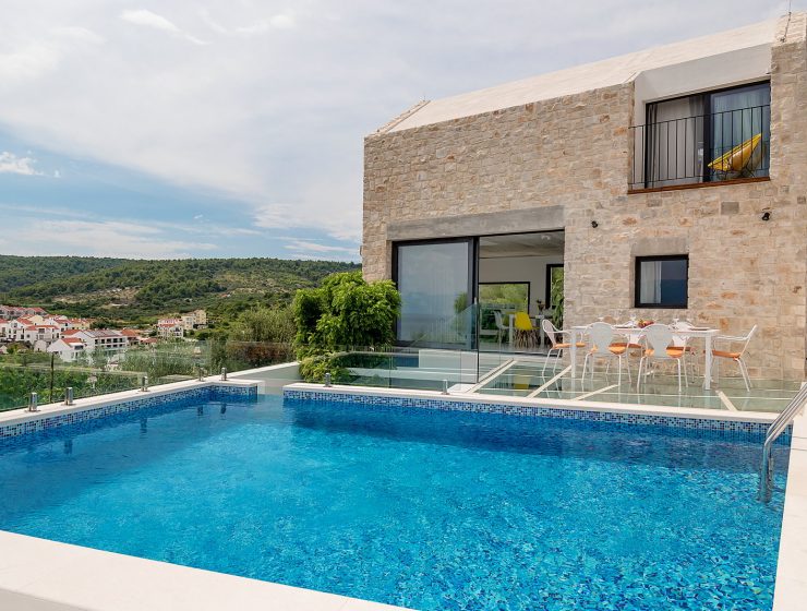 Croatia island Brac Sutivan Luxury Stone villa for rent