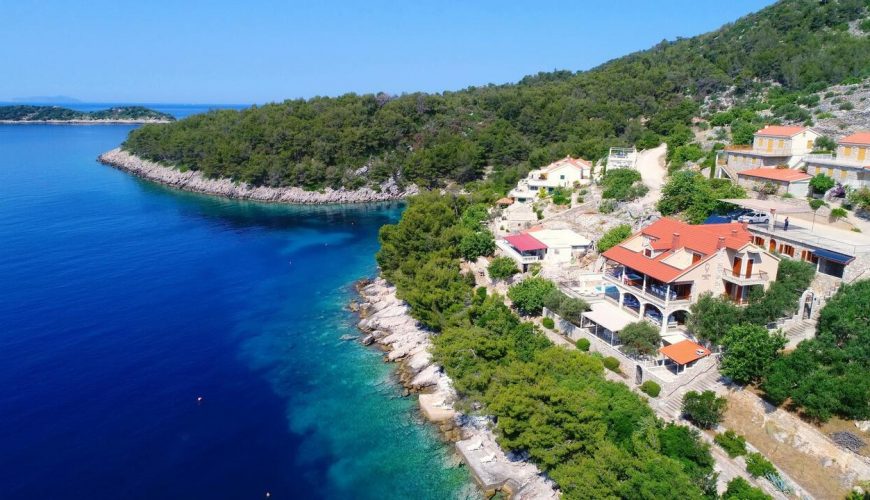 Croatia island Korcula Prizba Seafront Pool Villa for rent