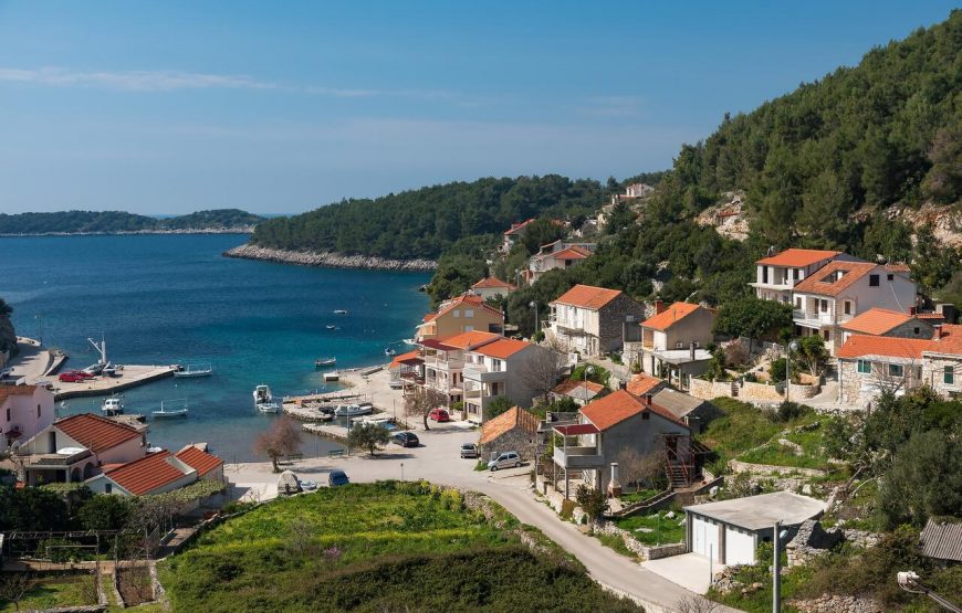 Croatia island Korcula Prizba Seafront Pool Villa for rent