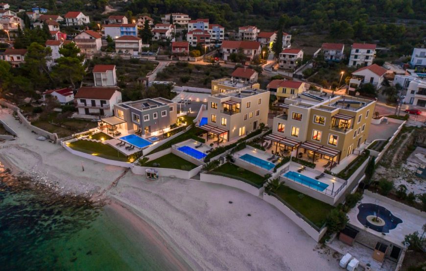 Beach front villas for large groups Trogir area Croatia